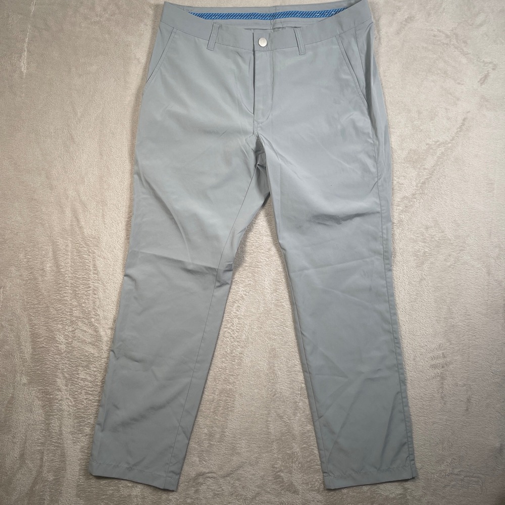 Bonobos Golf Pants Highland Mens 33x30 Gray Slim Fit Technical Performance 17901